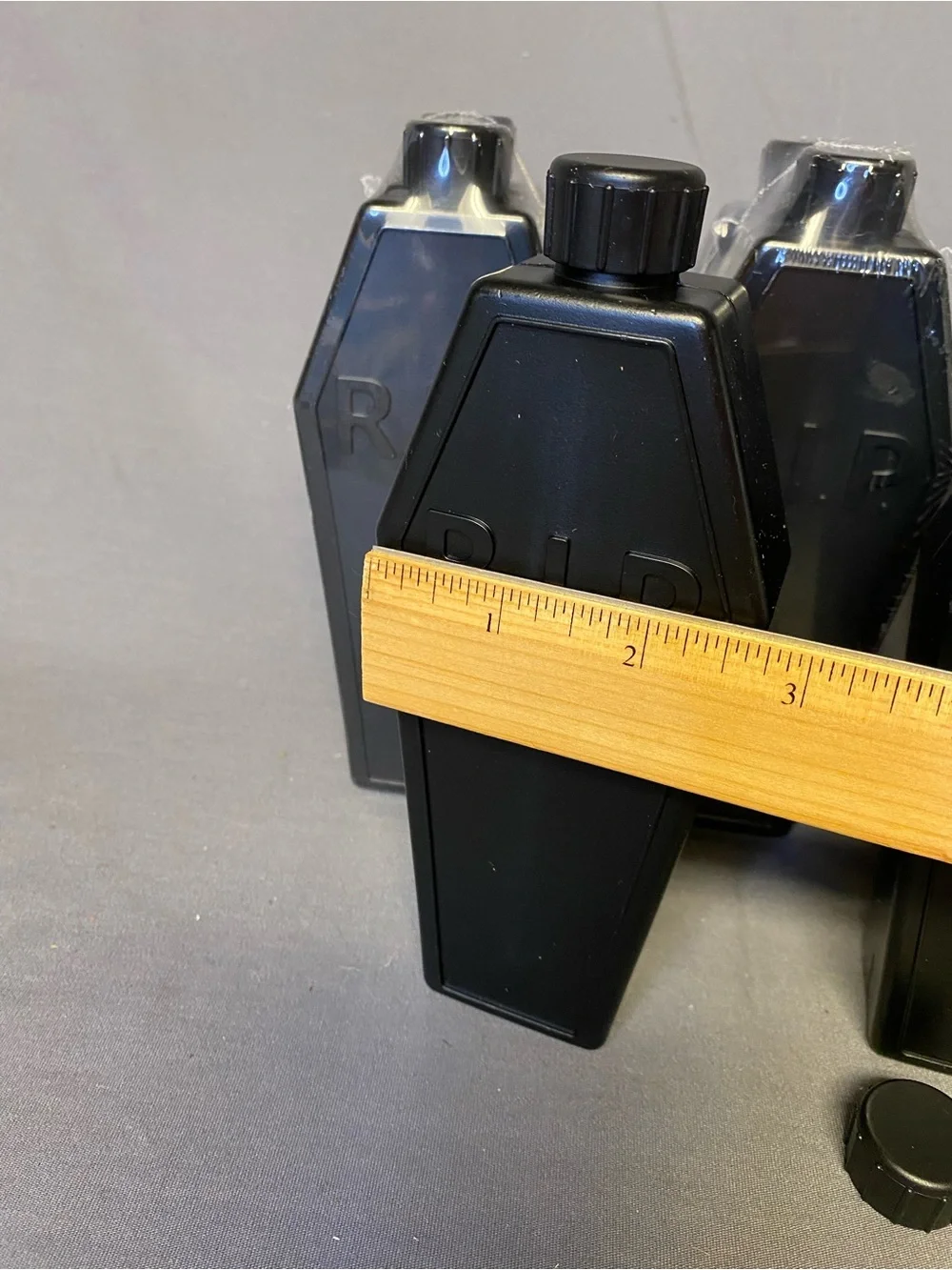 Target Black Coffin-Shaped R.I.P. Flask Water Bottle set of 8
